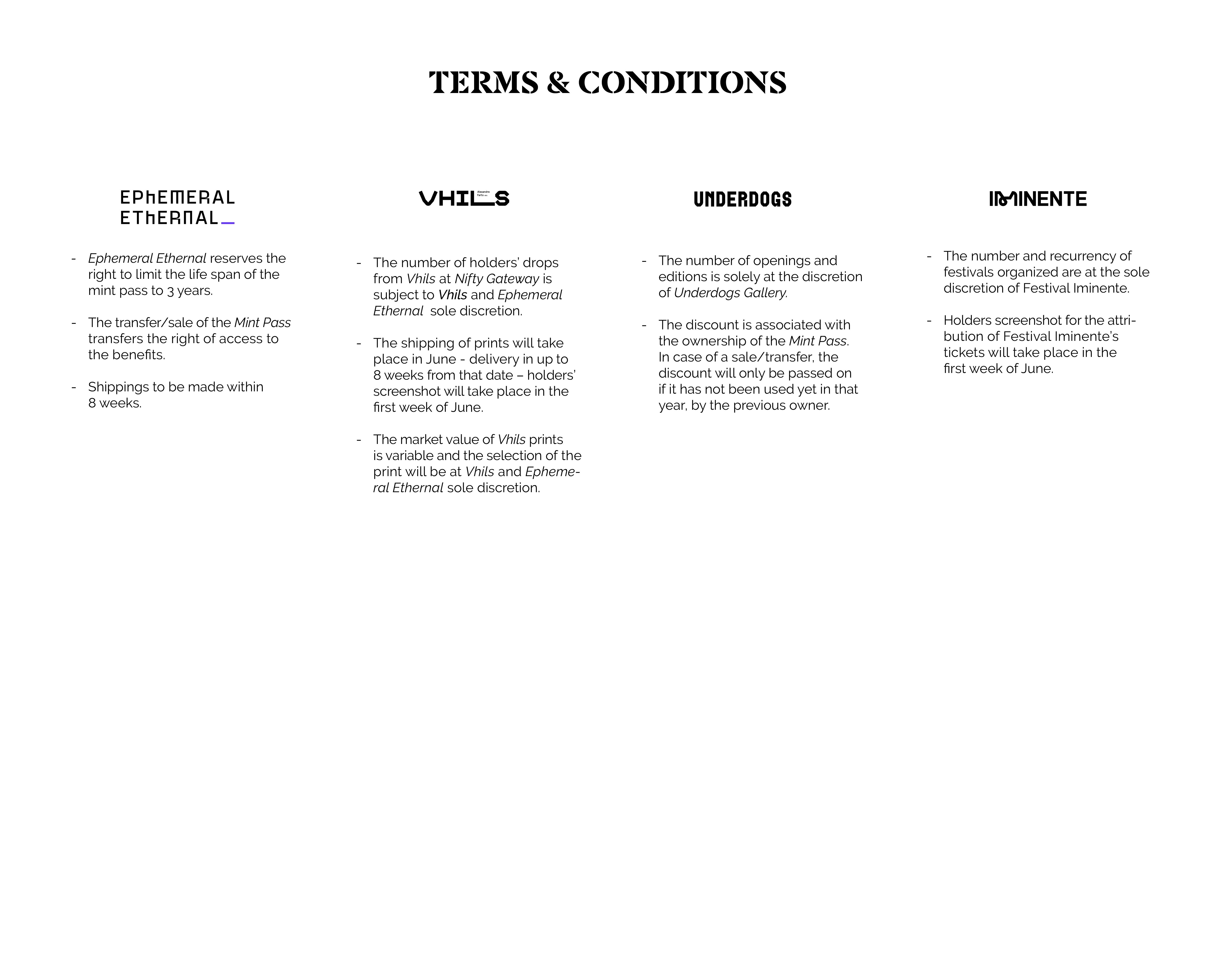 Terms & Conditions